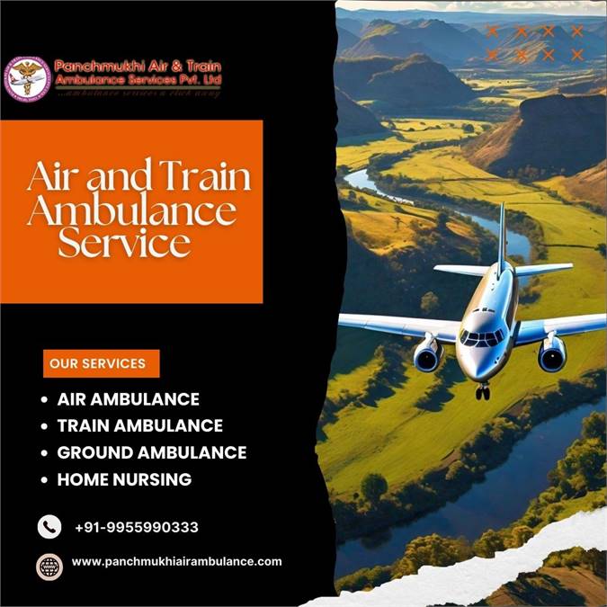 Hire Medical Emergency Air and Train Ambulance Services in Dehradun by Panchmukhi